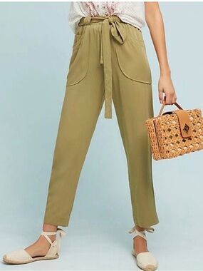 Anthropologie Dolan Left Coast Northwestern Paper Bag pants